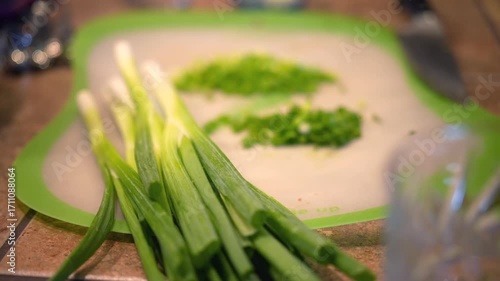 Homemade Shrimp Fried Rice Being Cooked in Kitchen - Series