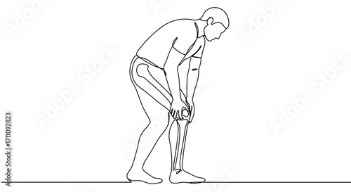 Man demonstrating proper lifting technique with body mechanics illustration  