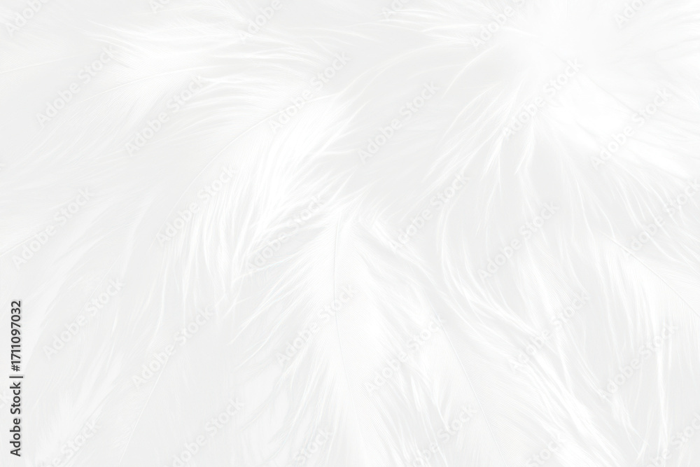 Obraz premium White feathers texture.