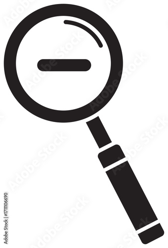 Zoom Out Magnifying Glass Icon
