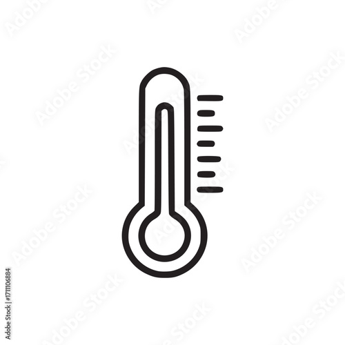 Vector art of thermometer illustration, ideal for healthrelated content, weather forecasts, or scientific demonstrations, showcasing temperature measurement and climate control