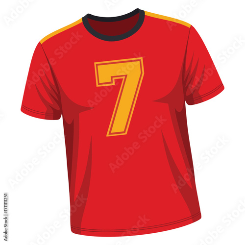 Soccer shirt flat icon vector illustration for design and web isolated on white background soccer shirt vector object for label and advertising projects