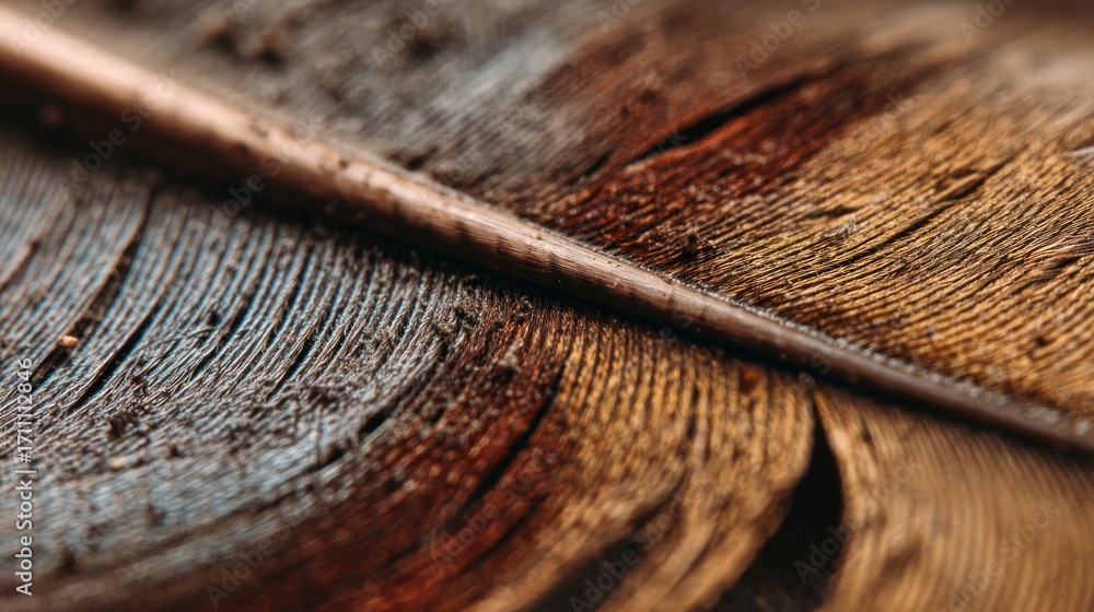 Fototapeta premium Close up detailed feather texture
