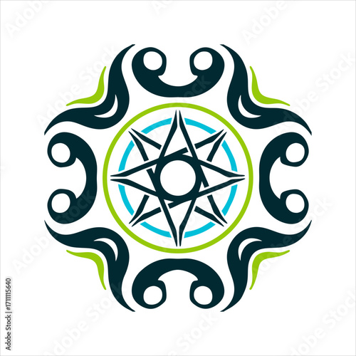 Abstract Occult Symbol Design with Star haos magic origin post modern occultism austin