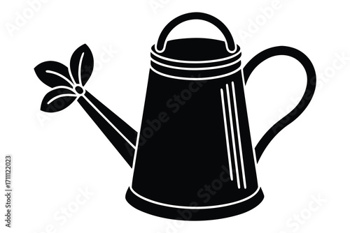 watering can silhouette vector icon