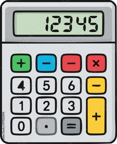 Digital calculator for math, business, and finance