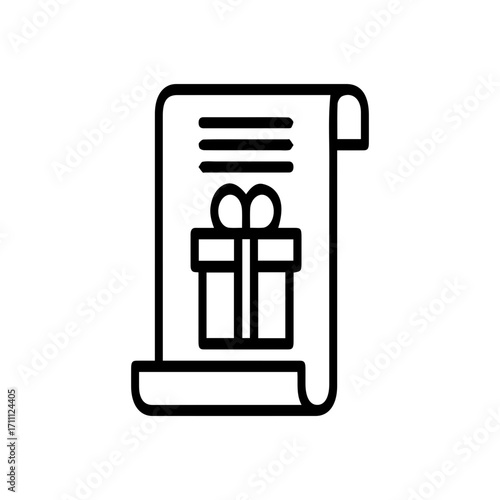 Gift Wishlist Document Icon