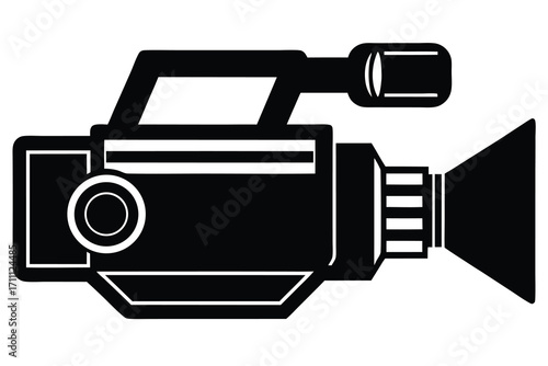 camcorder silhouette vector icon