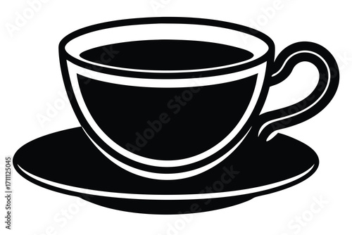 coffee cup silhouette vector icon