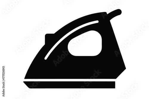 iron silhouette vector icon