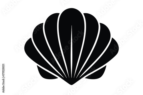 shell silhouette vector icon