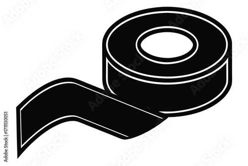 tape silhouette vector icon