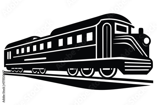 train silhouette vector icon