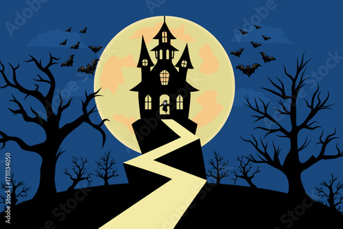 halloween night background