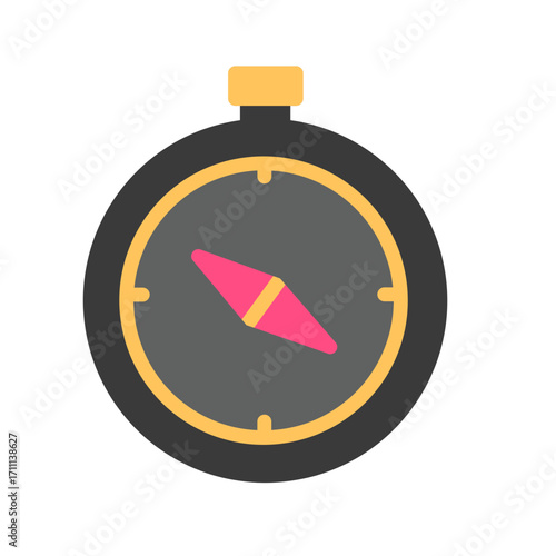 compass flat icon