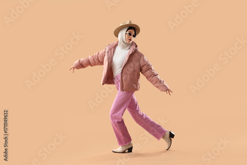 Fashionable young woman in ...