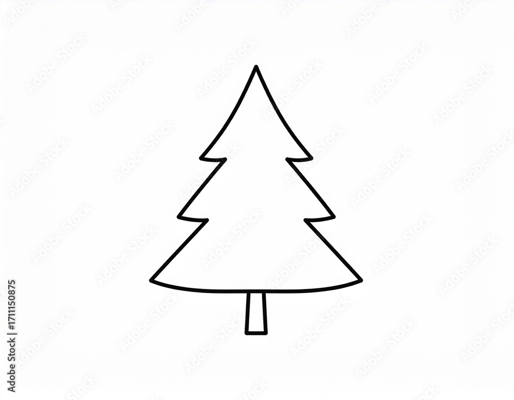 Obraz premium Christmas tree icon or Pine icon .Vector