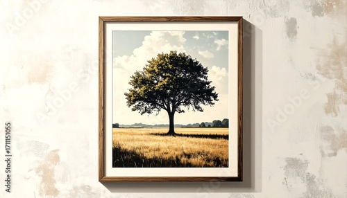 Framed nature scene