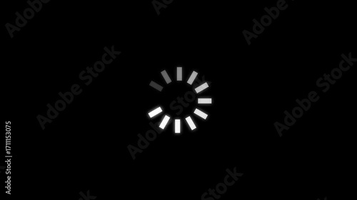 Animated of circle loading icon .Wheel loading.White Loading wheel animation . Animated circle loading gif video icon. Loading circle icon animation.Animated of circle loading icon