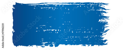 手書き筆タッチの四角フレーム/青