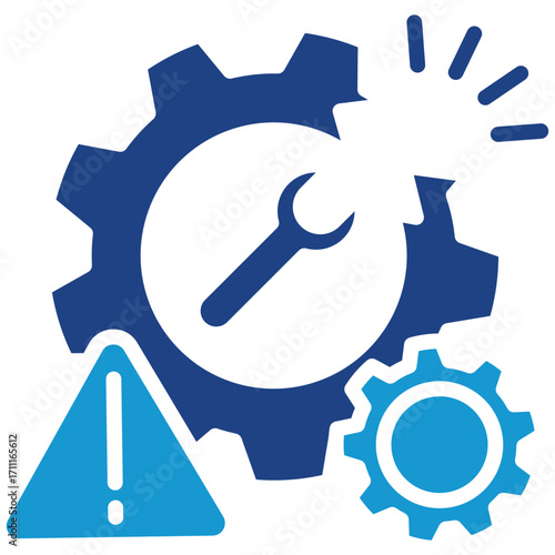 Business Disruption glyph color icon