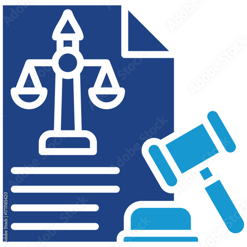 Legal Exposure glyph color icon