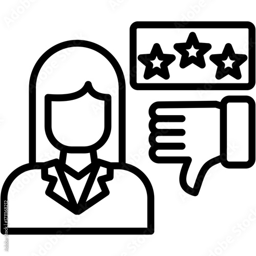 Reputational Damage line icon