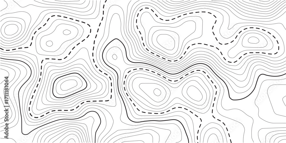 Obraz premium Vector geographic contour mounted map background. Abstract minimal The patter discovery vector topo map. white background 