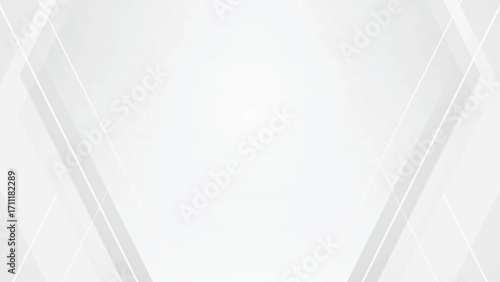 Minimalist abstract background white hexagon shape futuristic modern technology background