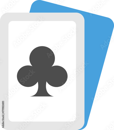 Clubs playing cards