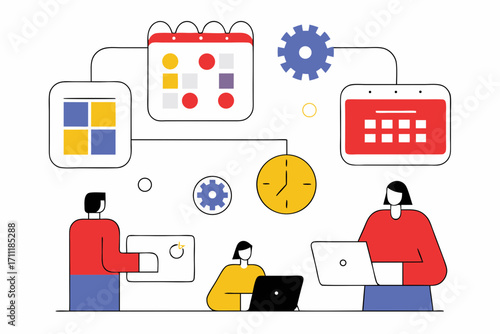 Team collaborating effectively with digital tools for efficient project management and timely delivery