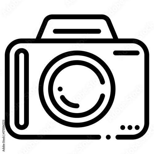 Camera Icon in Line Style Suitable for Web, Apps, Presentation, or Printable Meanings