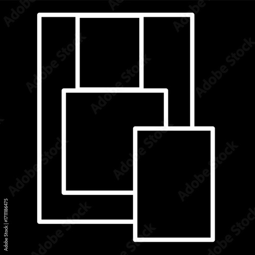 Overlay Collage Template with Transparent Background for Graphic Design Projects