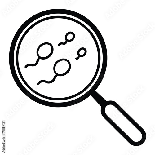 Fertility Research Icon Vector