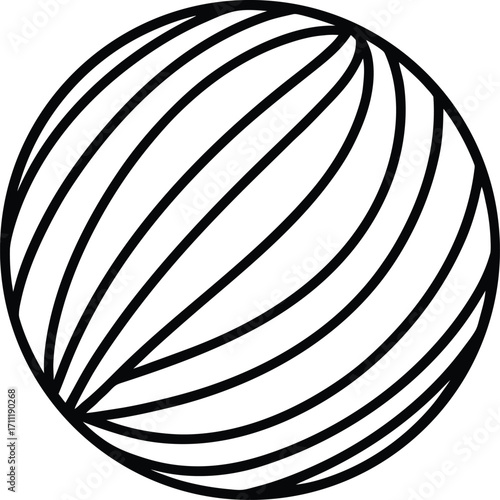 Realistic spherical chocolate candy isolated on white background