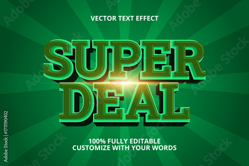 super deal editable text effect for sale