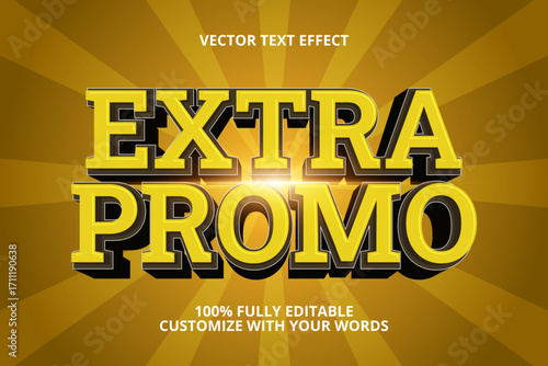extra promo editable text effect for sale