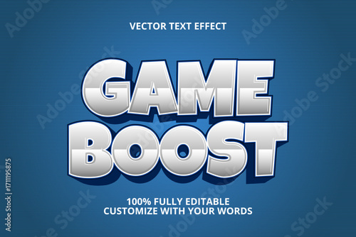 game boost editable text effect for game