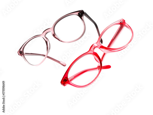Stylish Red and Pink Eyeglass Frames, Fashion Eyewear, Optical Glasses, Spectacles, 