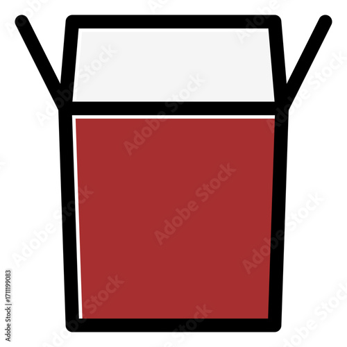 food box takeaway packaging icon