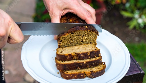 Sliced Homemade Loaf of Bread, Ready to Enjoy