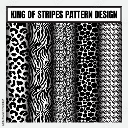 Modern and clean animals pattern design.