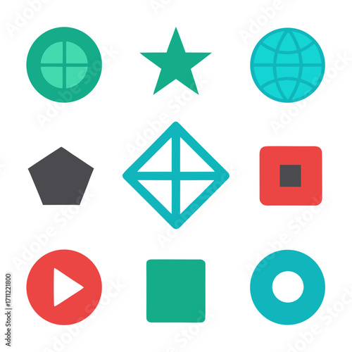 set of icons for web