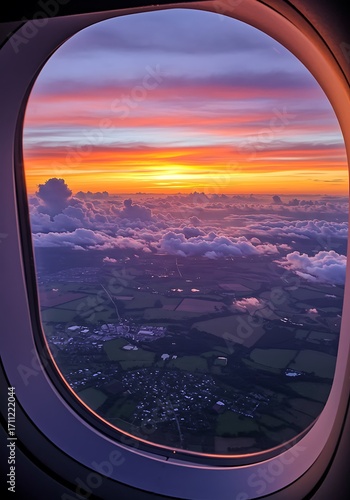 Wallpaper Mural Sunset Symphony from 30,000 Feet Torontodigital.ca