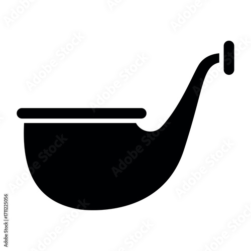 Oktoberfest Smoking Pipe Linear Illustration