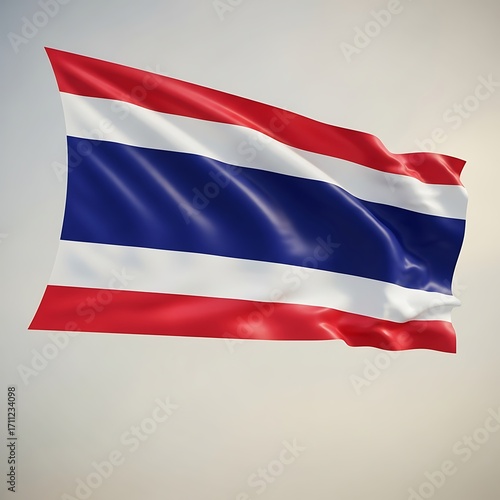 Wallpaper Mural Thailand Flag, National Symbol, Waving Banner. Torontodigital.ca