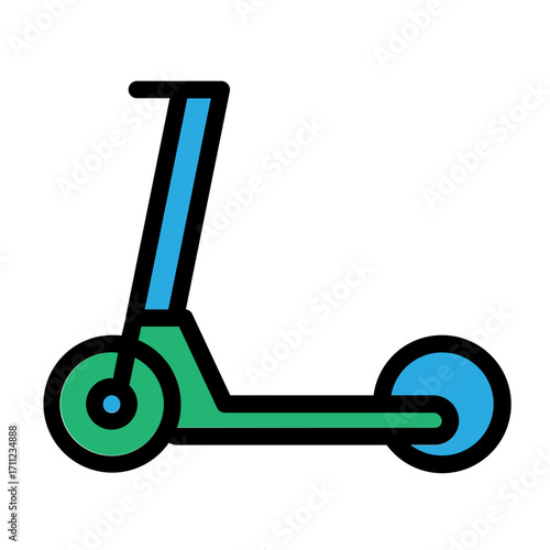 Electric Scooter Icon