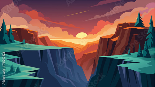 A treacherous landscape of towering cliffs and deep ravines the rocky highlands teetering on the edge of danger.
