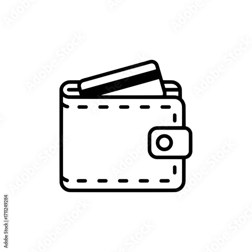 Wallet with Credit Card Icon - Template for Financial Transactions - sat_Page 21