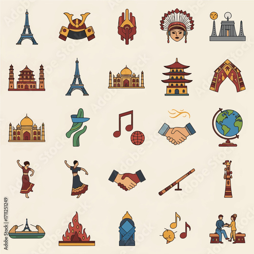 Global Culture Icons Travel, Landmarks & Traditions